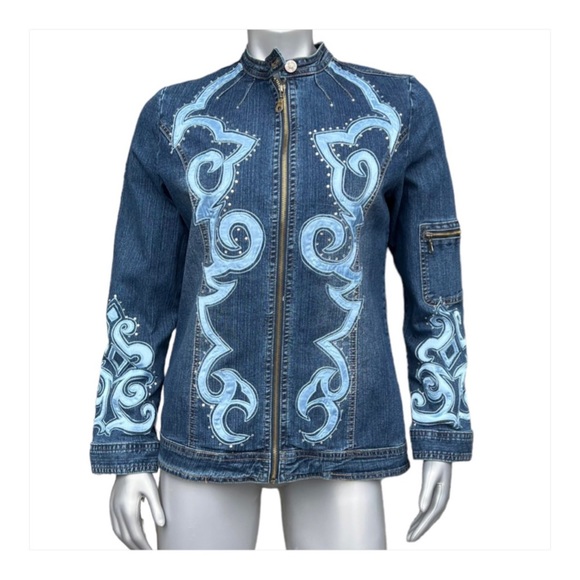 Vintage Denim Jacket Embroidered - Picture 5 of 11